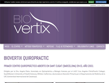 Tablet Screenshot of biovertixquiropractic.com